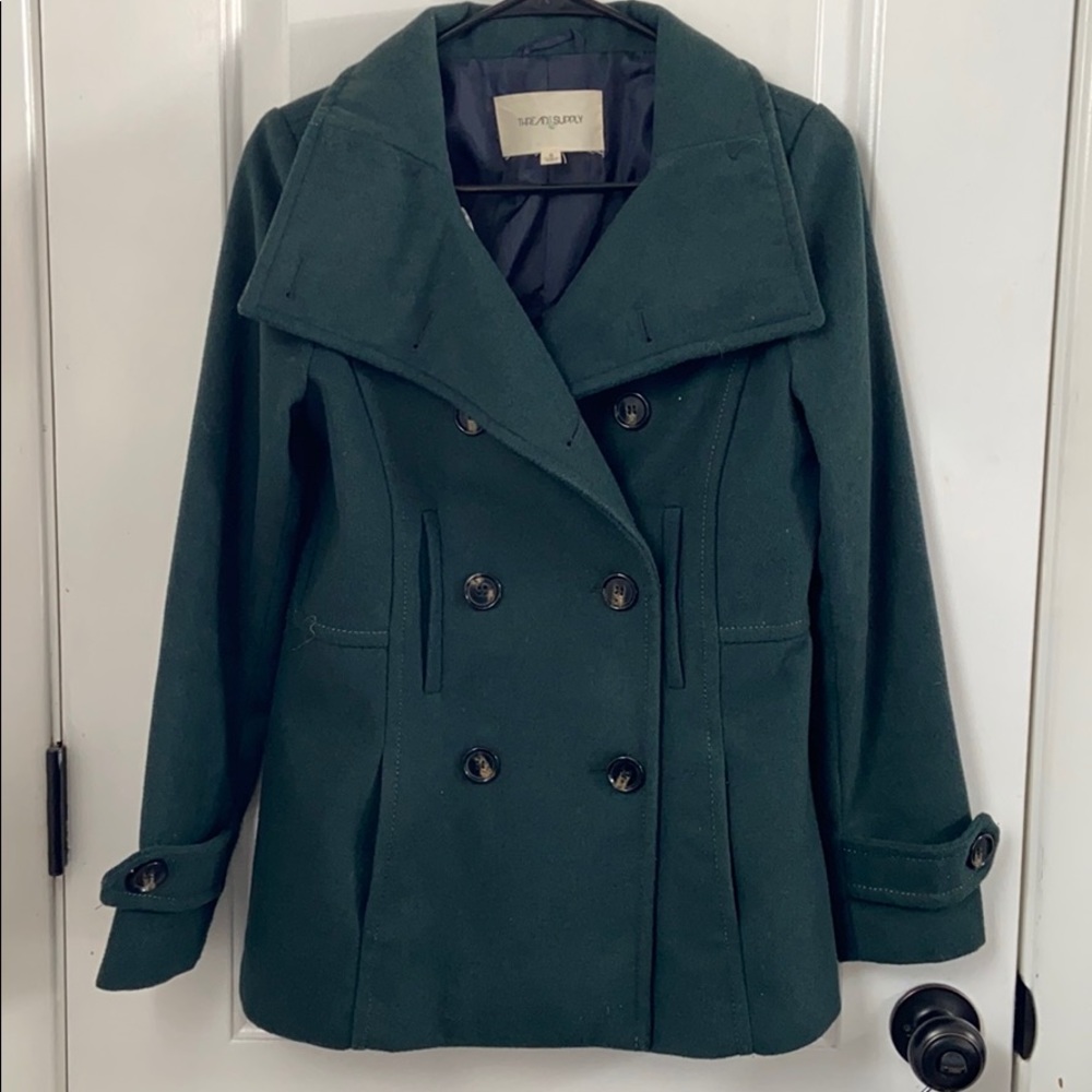 Forest Green Peacoat